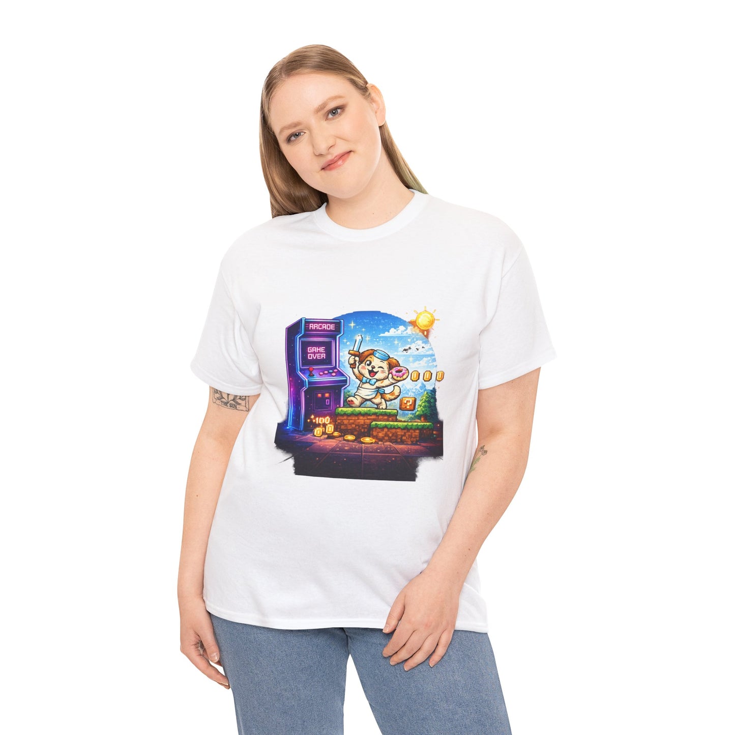 Pixel Arcade Bootleg Graphic T-Shirt | Eco - Limited