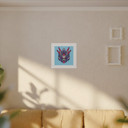 Mecha Warrior Helmet Organic Canvas