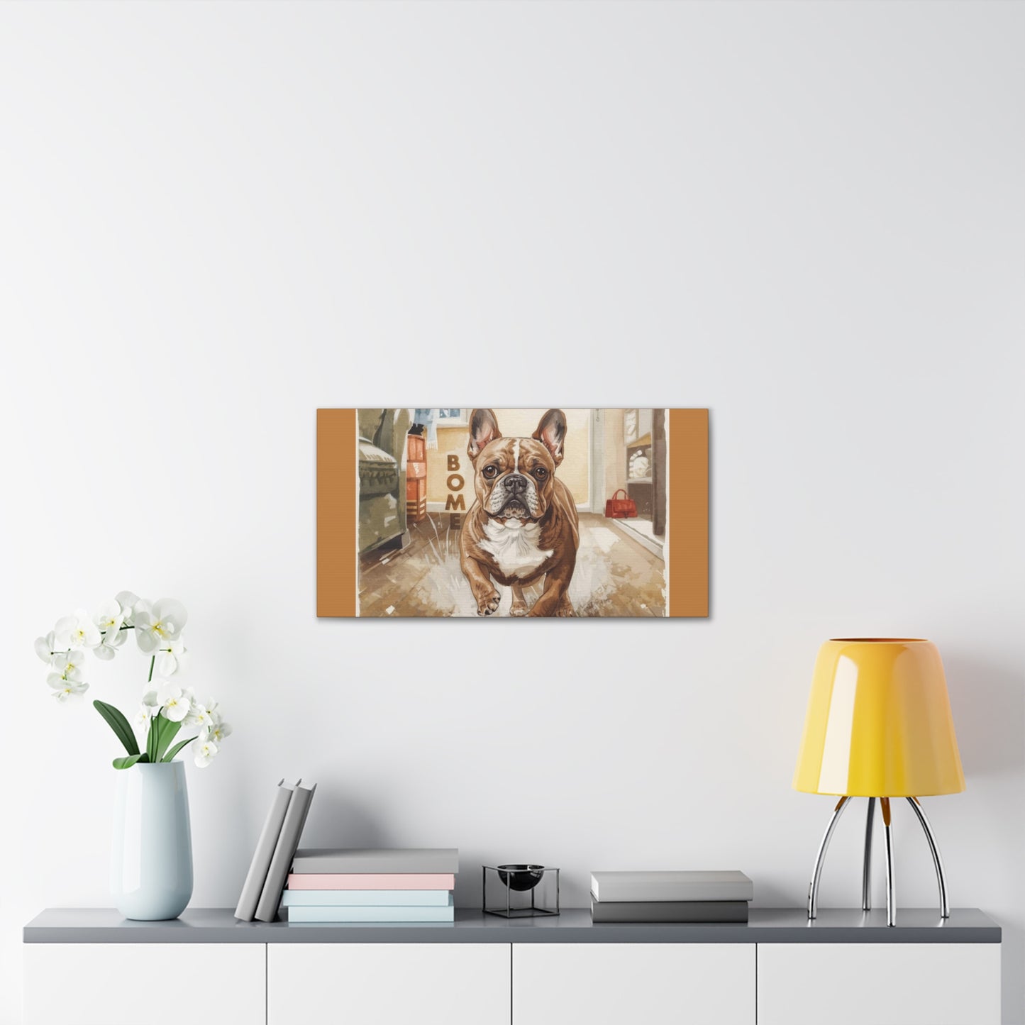 Happy Home Bulldog Canvas Art | Eco-Limited