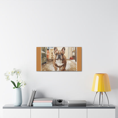 Happy Home Bulldog Canvas Art | Eco-Limited
