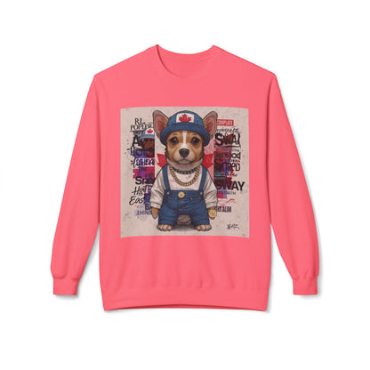 Lucky Street Pup Art Sweater | Eco-Limited