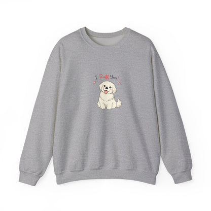 Ruff Love Puppy Graphic Sweatshirt | Eco-Limited