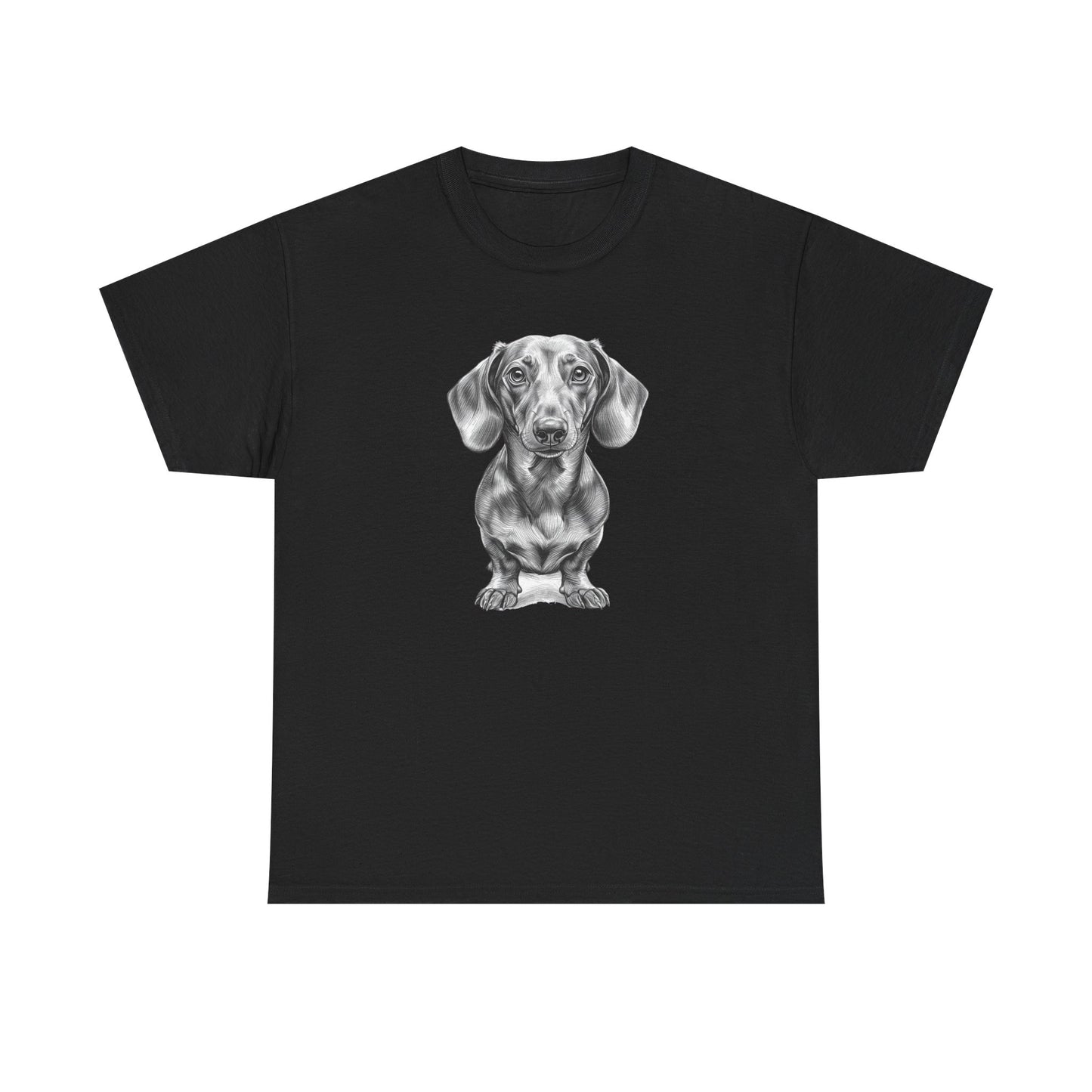 Dachshund Sketch Minimal Art T-Shirt | Eco-Limited
