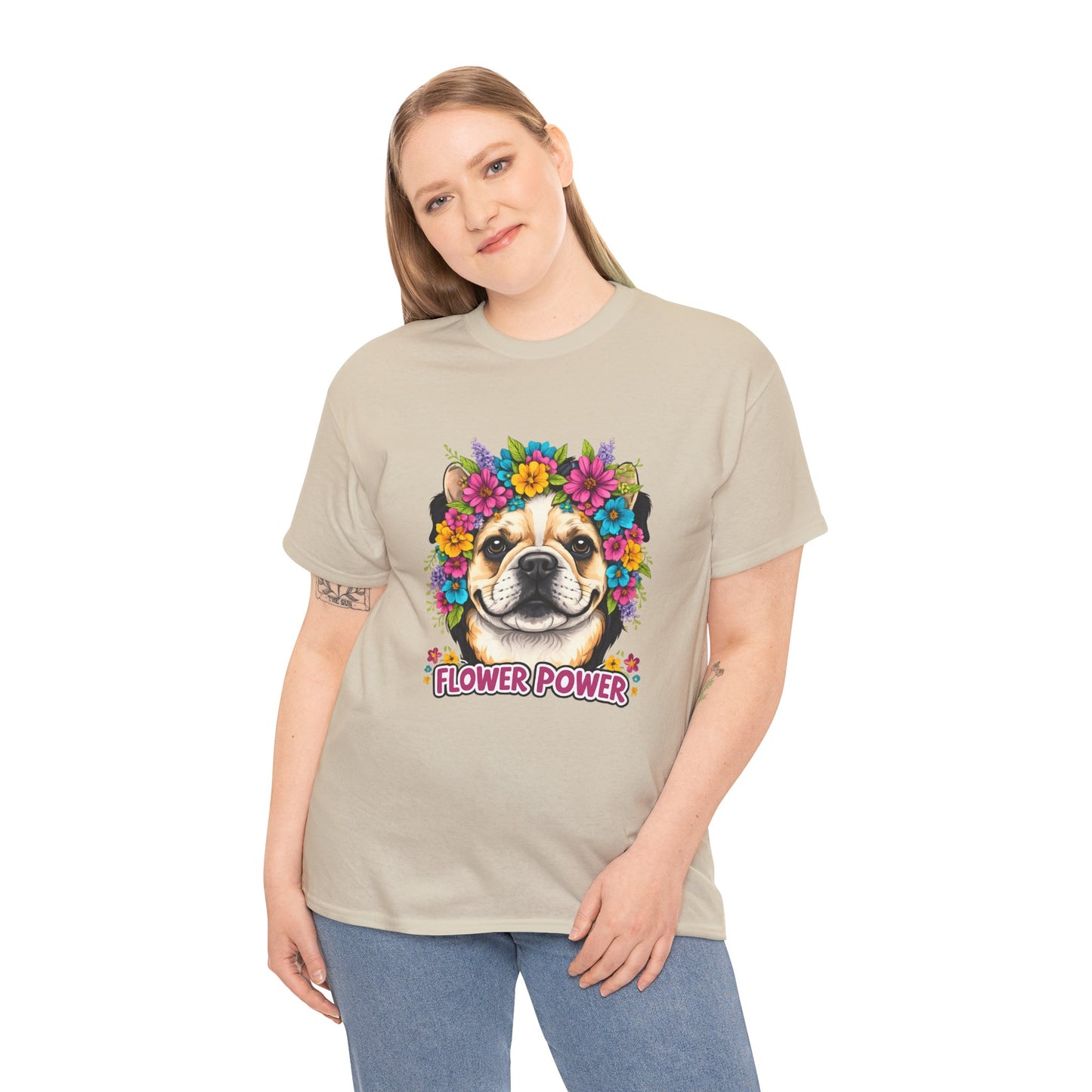 Flower Power Vintage Dog T Shirt | Eco - Limited