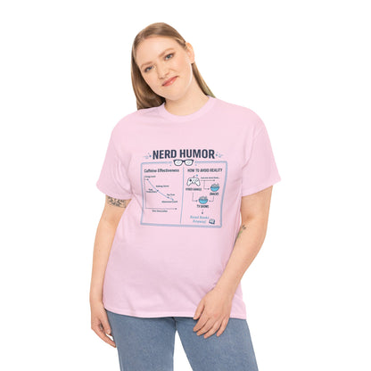 Nerd Humor Caffeine Chart T-Shirt | Eco-Limited