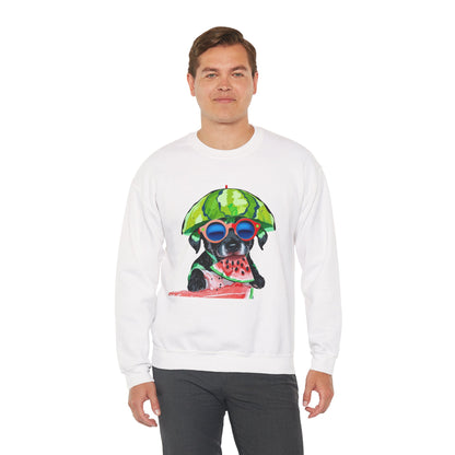 Dog in Helmet & Sunglasses Sweatshirt|Eco-Friendly - Limited