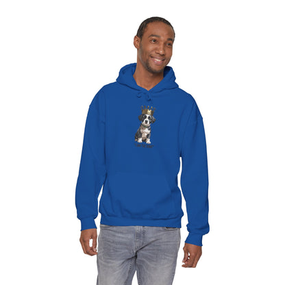 “I Am The King” Crowned Puppy Graphic Hoodie|Eco-Limited