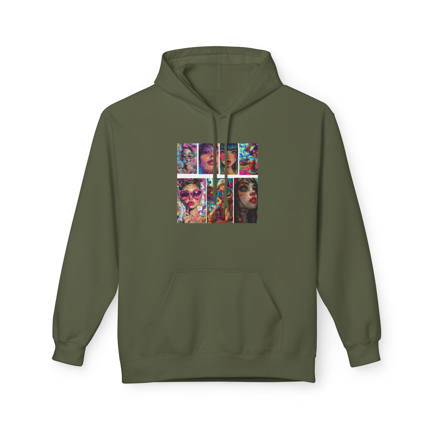 Color Pop Fashion Art Graphic Hoodie | Eco-Limited