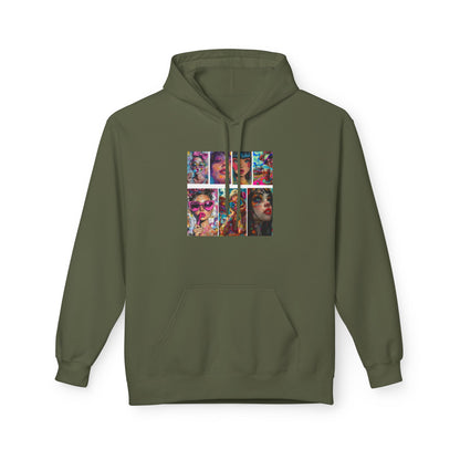 Color Pop Fashion Art Graphic Hoodie | Eco-Limited