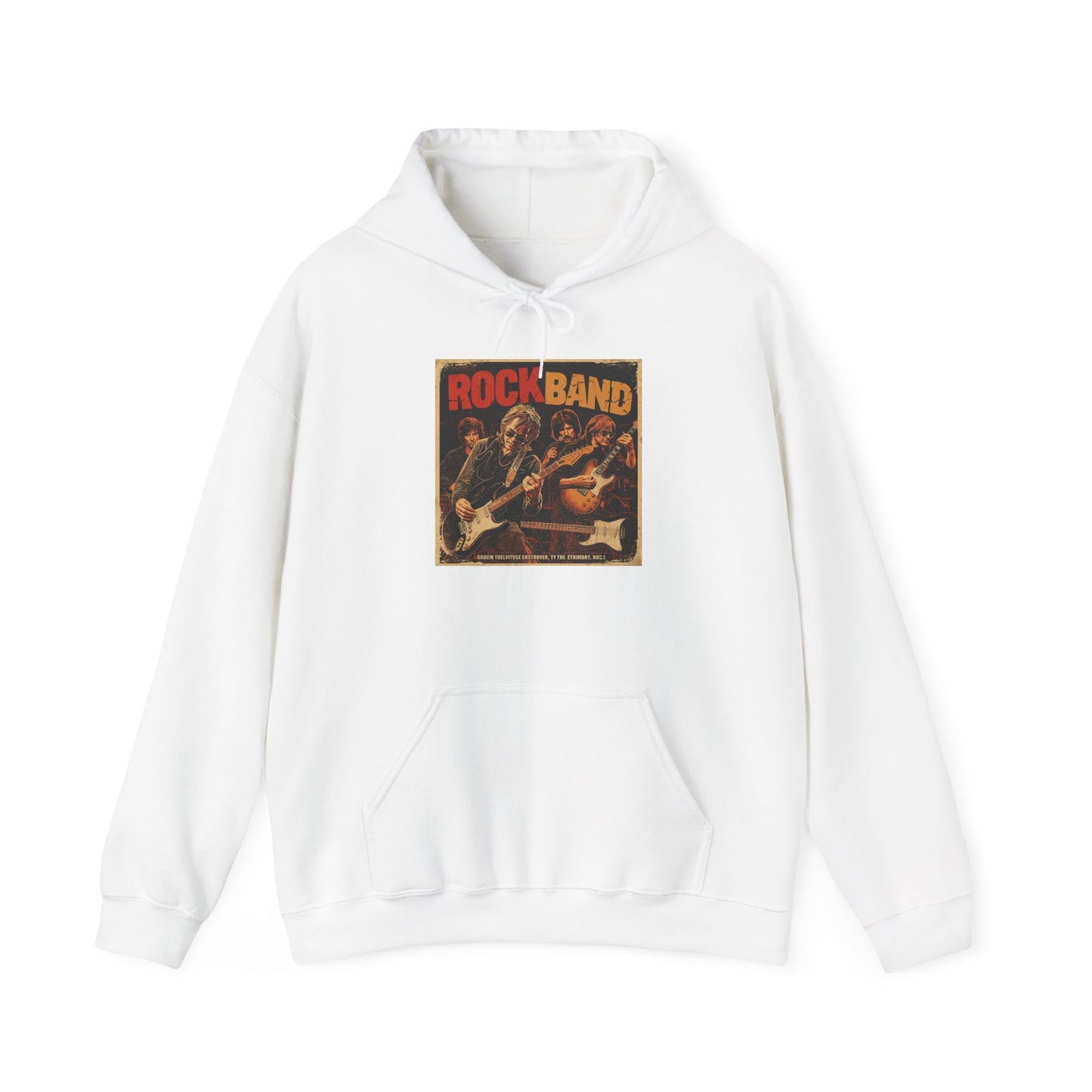 Rock Band Vintage Collage Hoodie | Eco-Limited