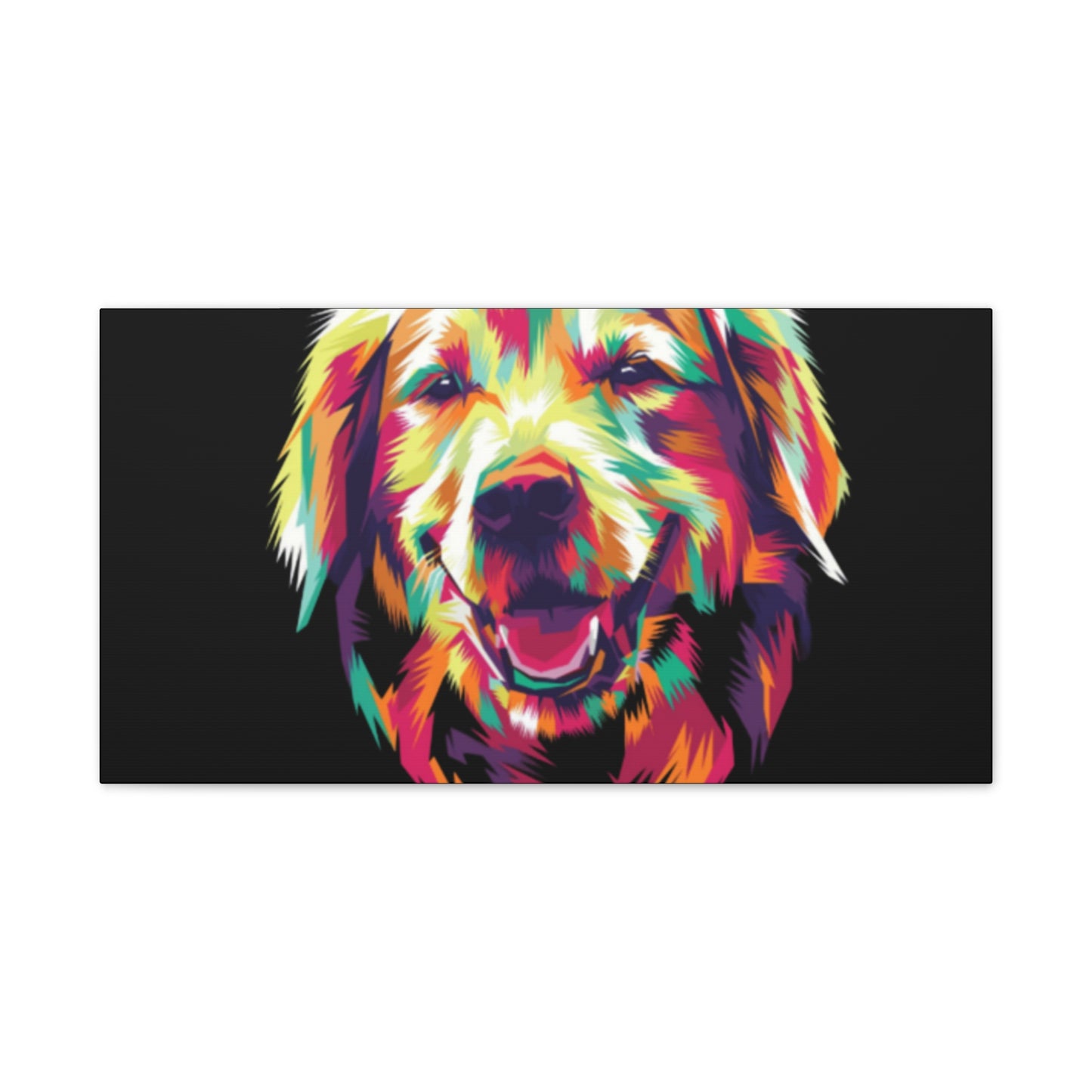 Color Burst Golden Smile Canvas | Eco-Limited