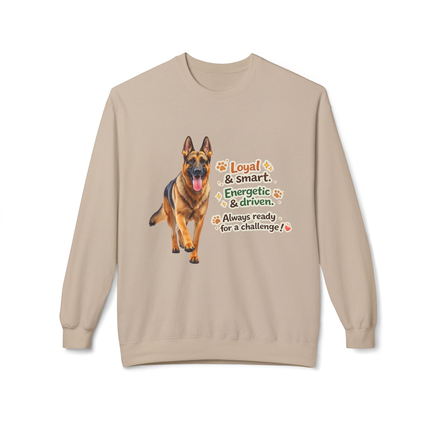 German Shepherd Character Sweatshirt | Eco-Limited