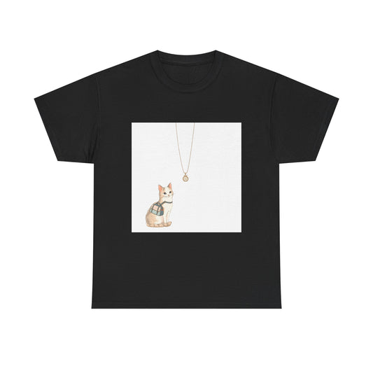 Lucky Cat Clover Illustration T-Shirt | Eco-Limited