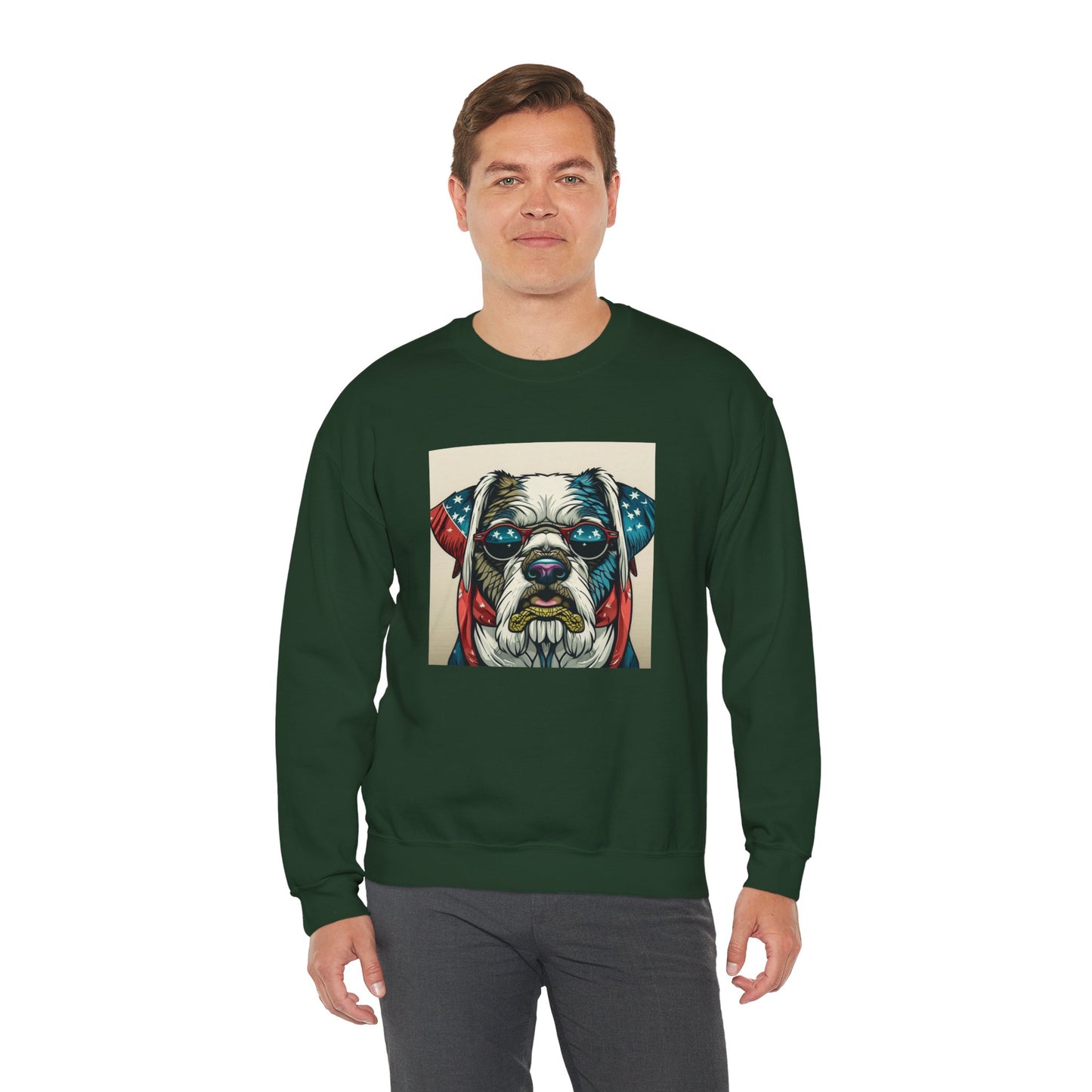 Patriot Dog Portrait Sweatshirt | Eco - Limited