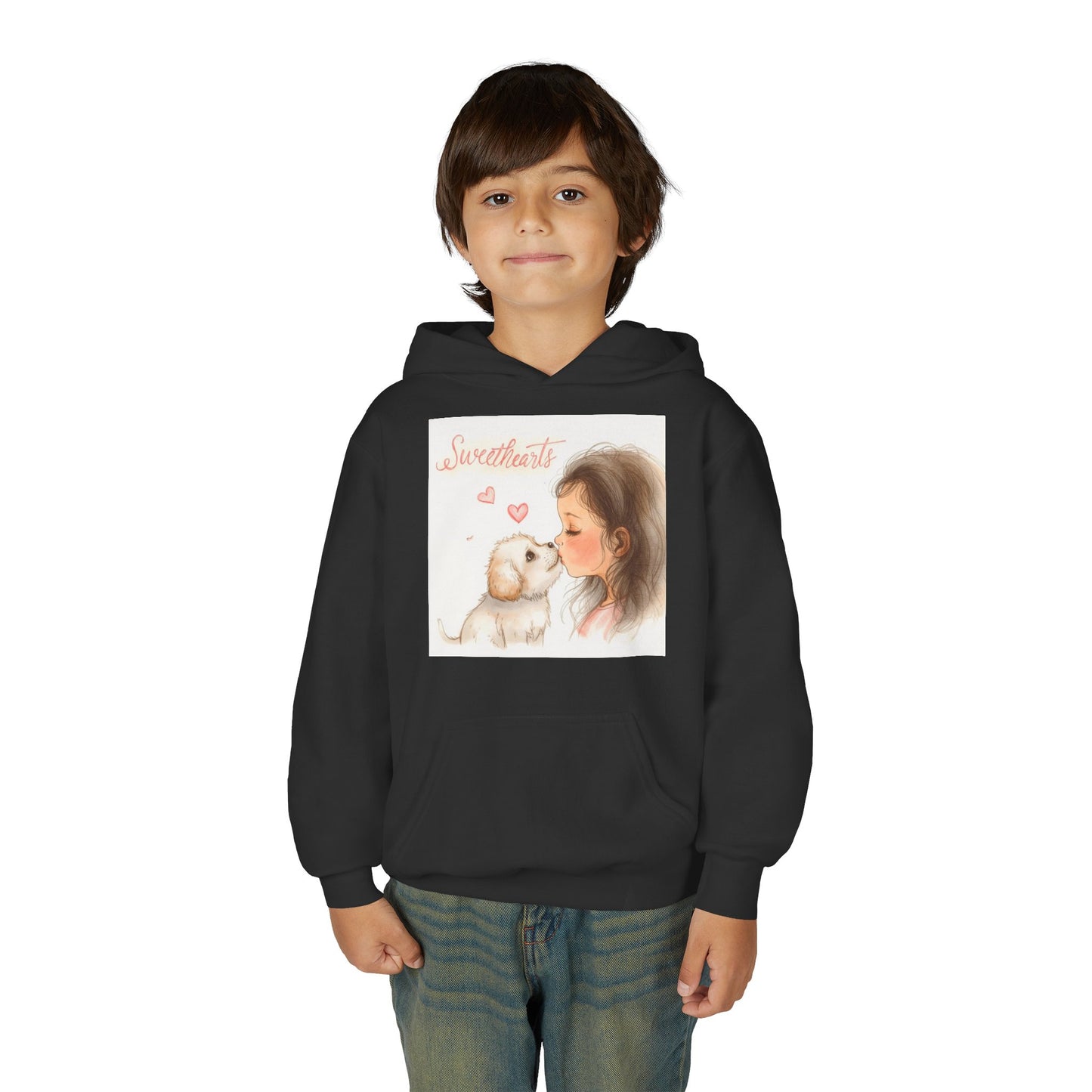Sweethearts Puppy Moment Children Hoodie | Eco-Limited