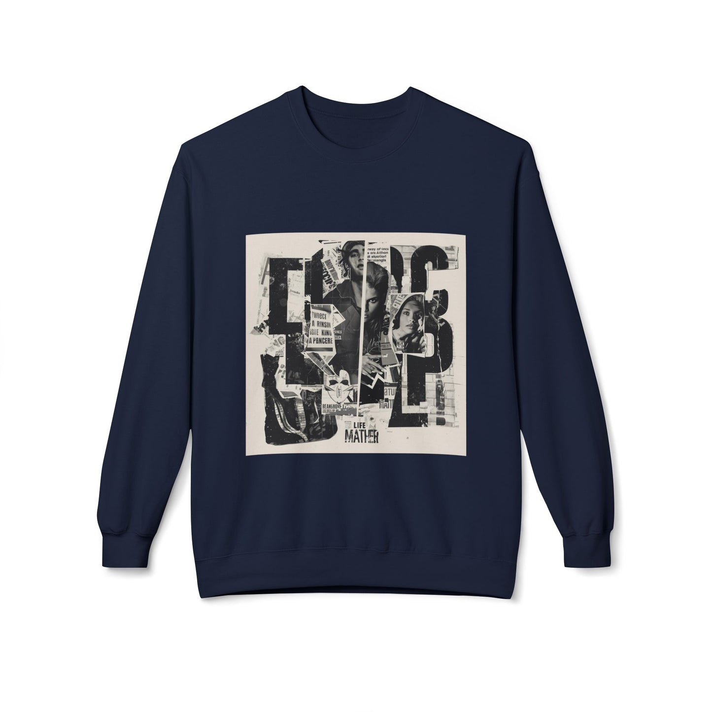 Life Matter Collage Graphic Sweater | Eco - Limited
