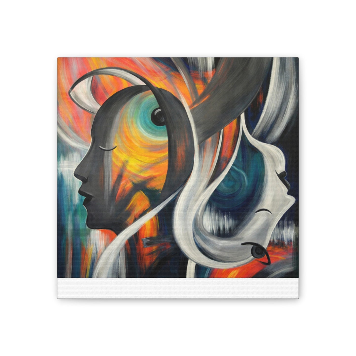 Abstract Expression Portrait Canvas | Eco-Limited