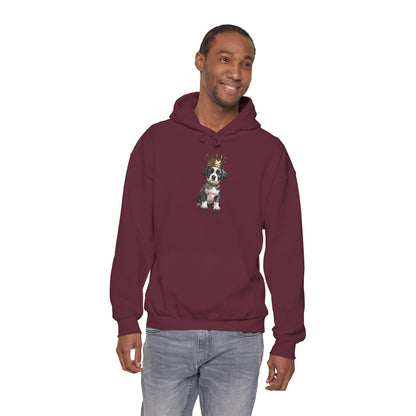 “I Am The King” Crowned Puppy Graphic Hoodie|Eco-Limited