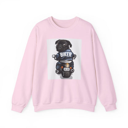 Biker Pug Graphic Sweater | Eco-Limited