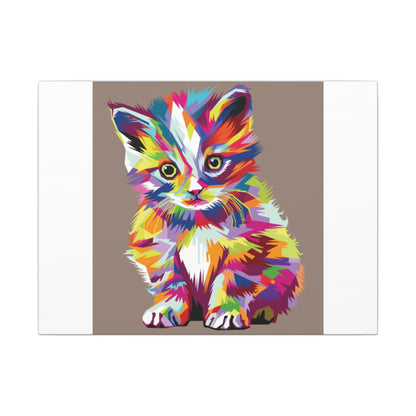 Vibrant Stretched Wall Art for Cat Lovers