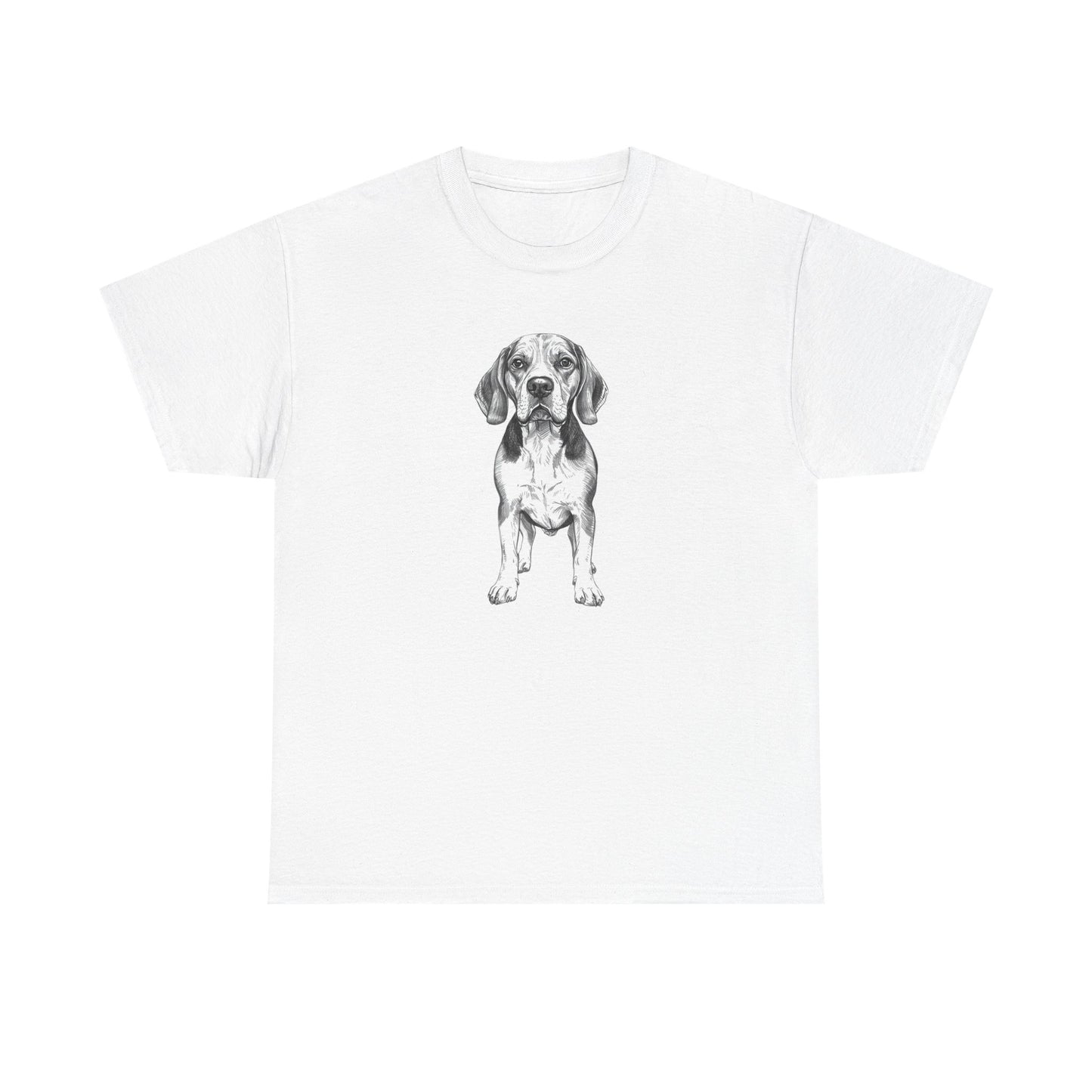Beagle Sketch Minimal Art T-Shirt | Eco-Limited
