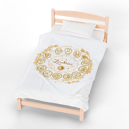 Golden Zodiac Astrology Blanket | Eco-Limited
