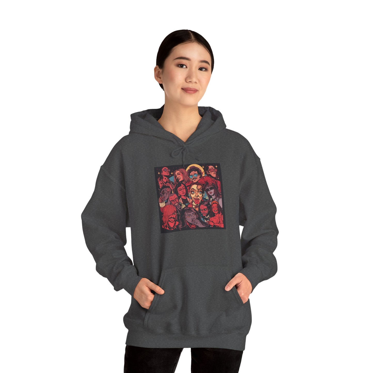Street Pop Art Hoodie Bold Graphic Urban Fashion Unisex Pullover