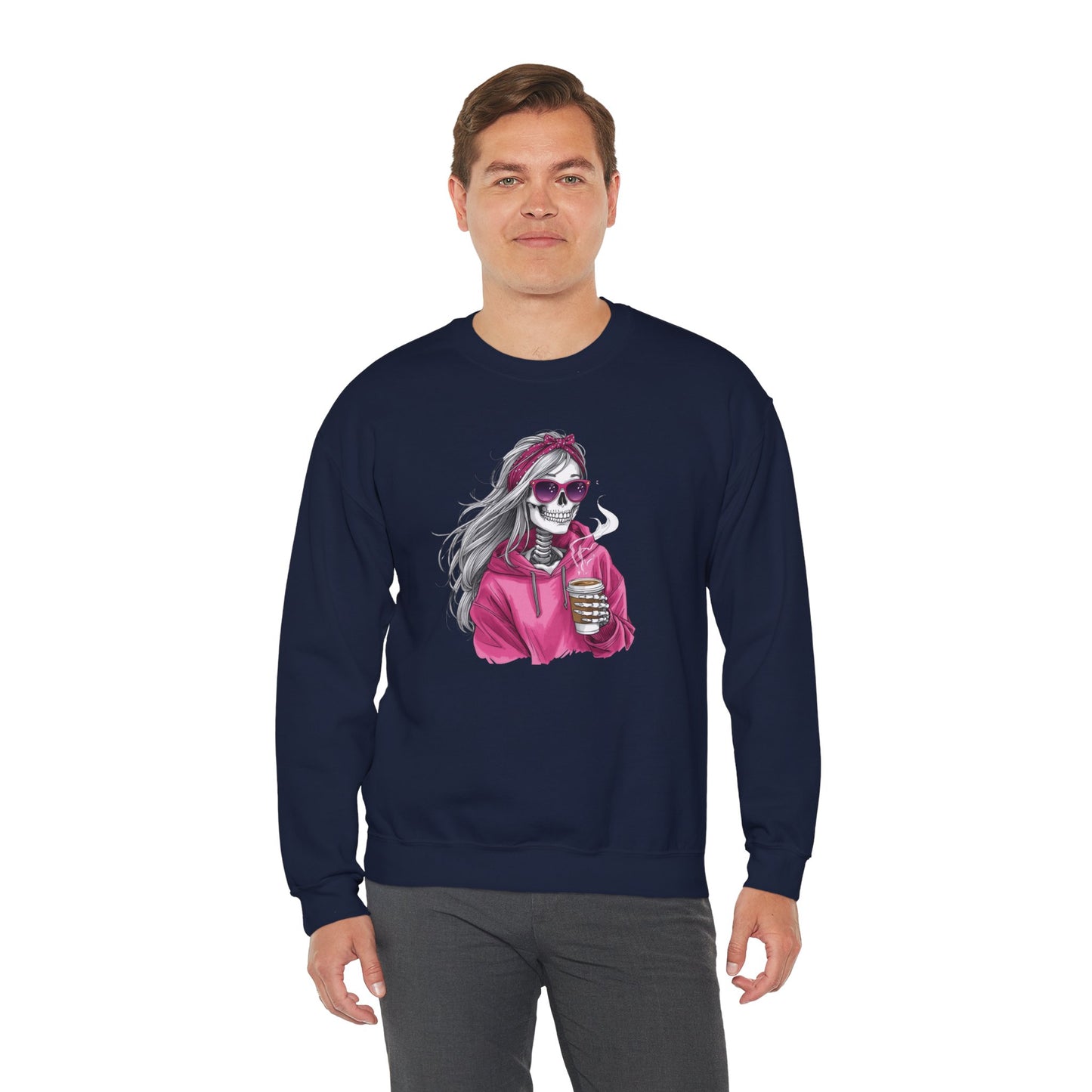 Coffee Rebel Skeleton Sweatshirt | Eco-Limited