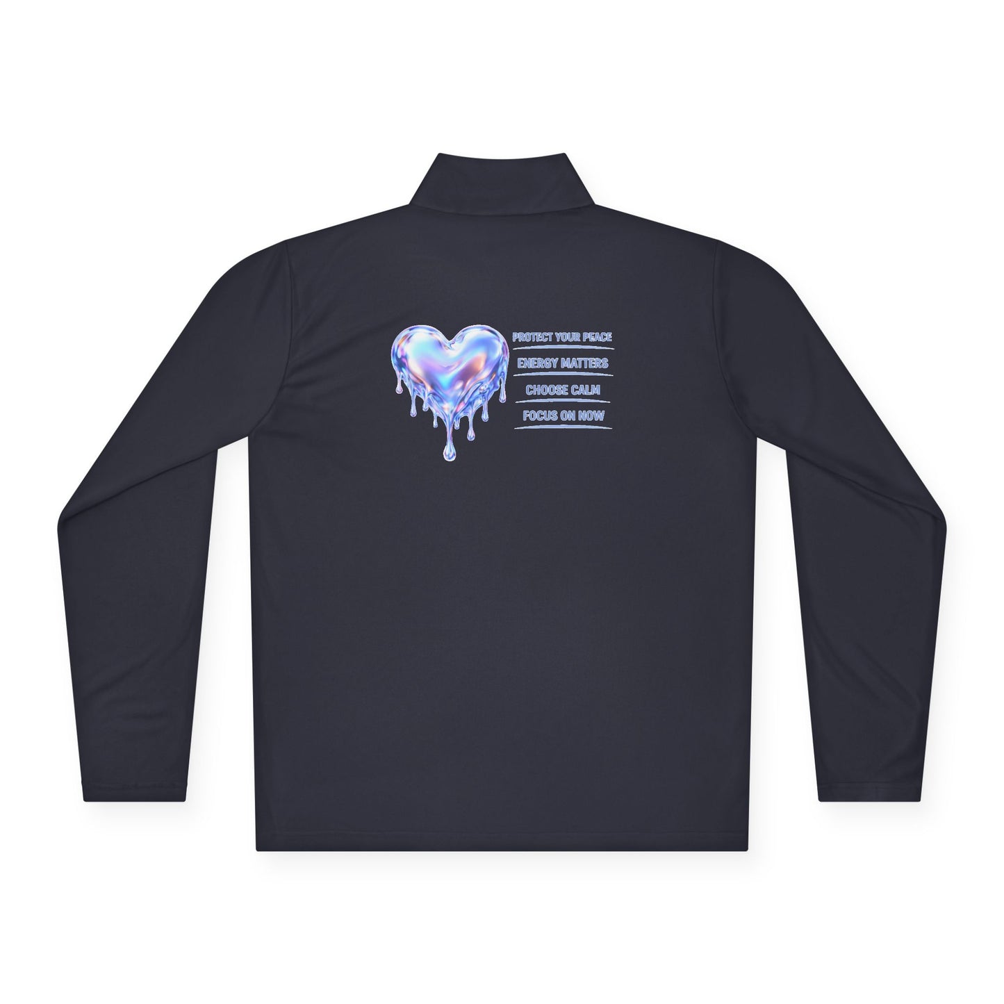 Dripping Heart Message Zip-Up Jacket | Eco-Limited