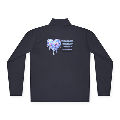 Dripping Heart Message Zip-Up Jacket | Eco-Limited