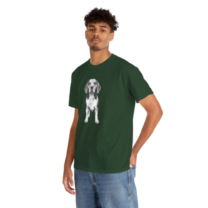 Beagle Sketch Minimal Art T-Shirt | Eco-Limited