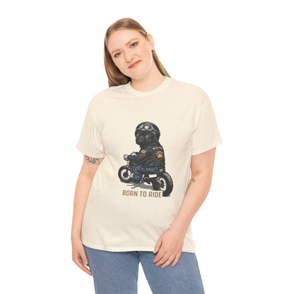 Moto Pug Born To Ride T-Shirt | Eco-Limited