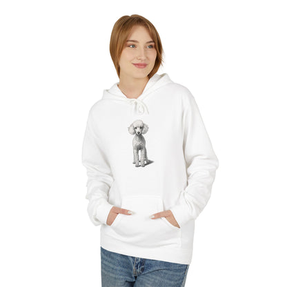Elegant Poodle Illustration Hoodie | Eco-Limited