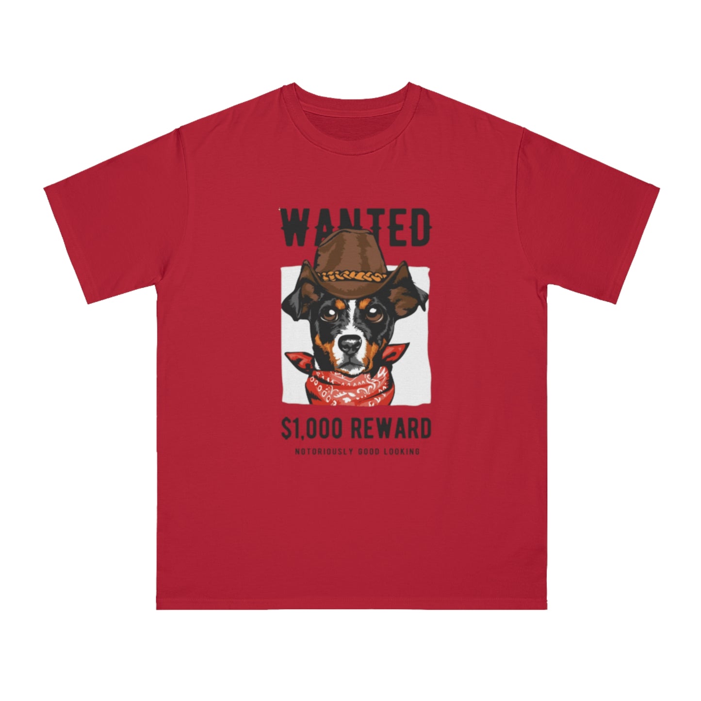 Organic Wanted Dog T-Shirt | Organic-Limited