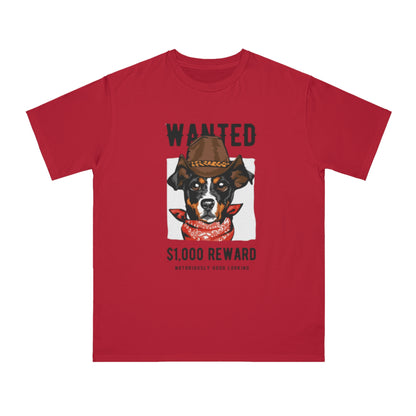 Organic Wanted Dog T-Shirt | Organic-Limited