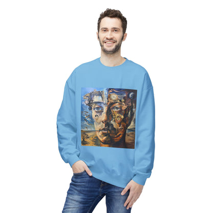 Surreal Split Mind Art Sweatshirt | Eco-Limited