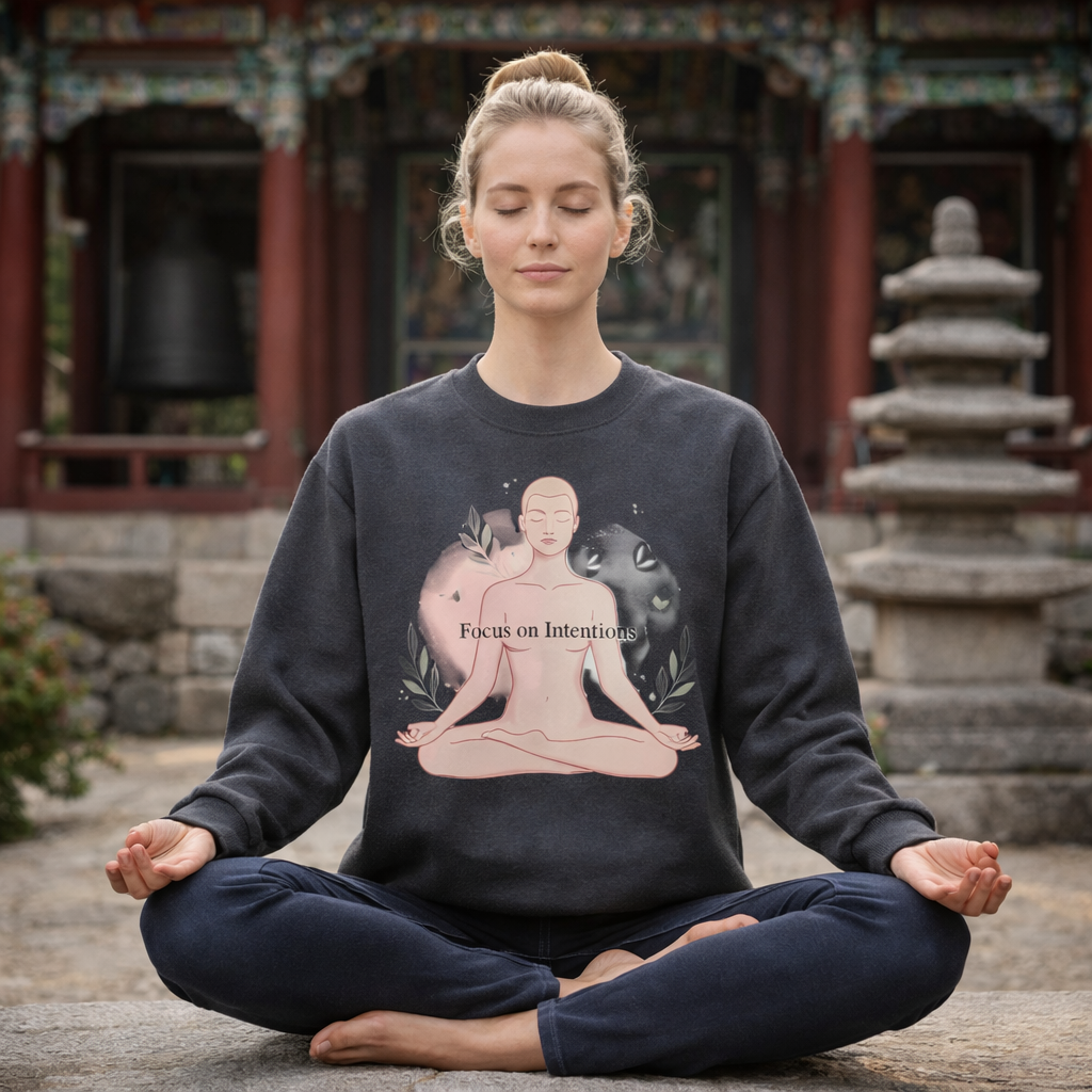 Focus on Intention Graphic Sweater | Eco-Limited