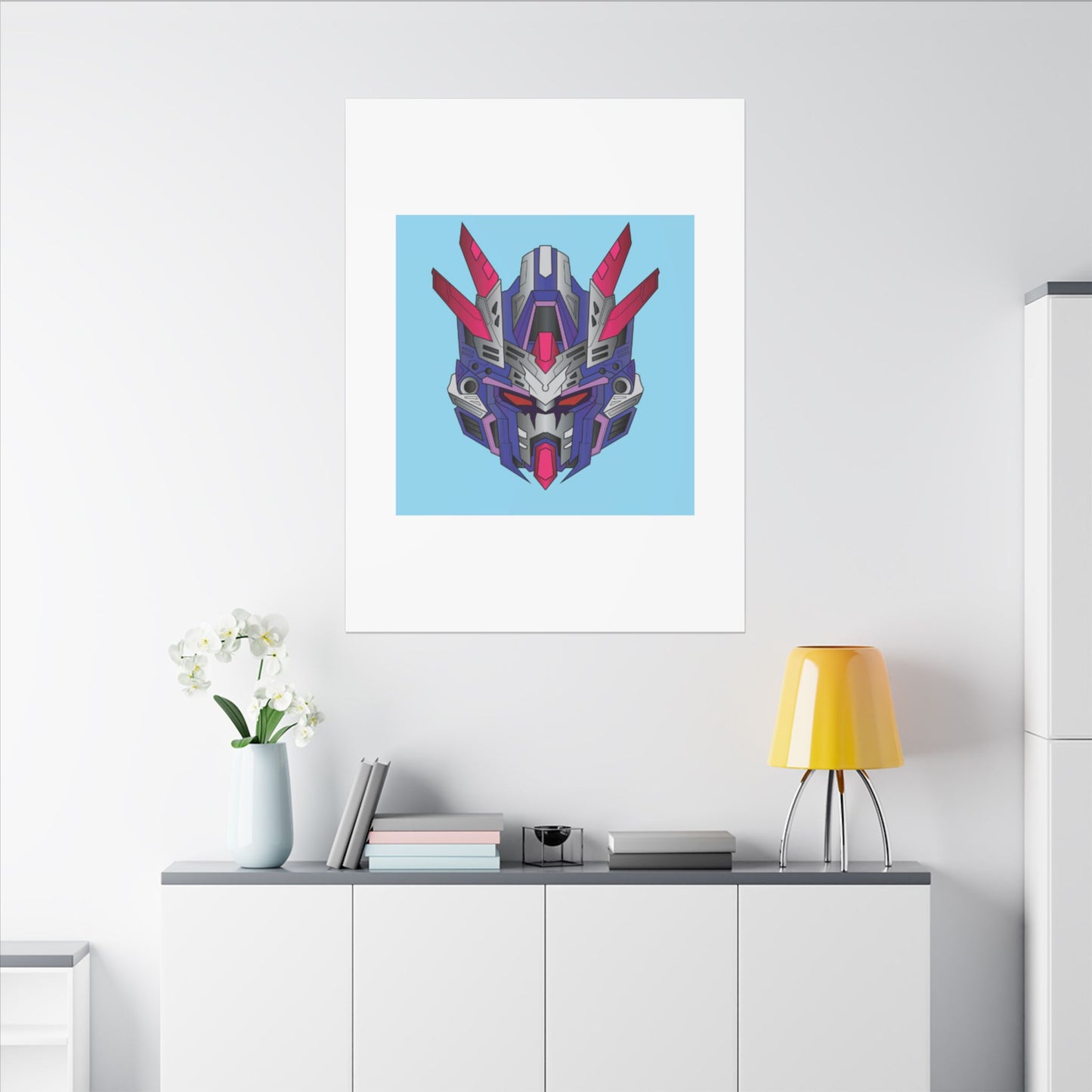 Mecha Warrior Helmet Organic Canvas