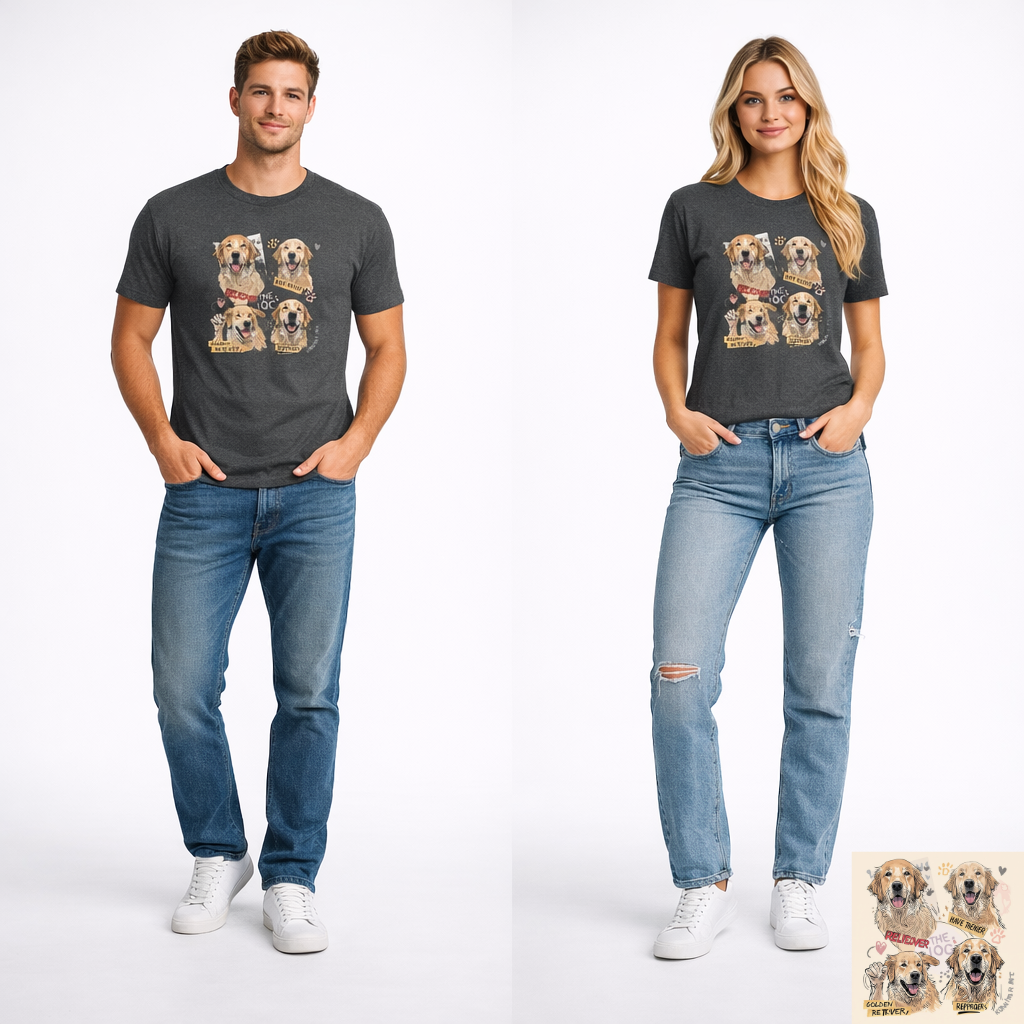 Labrador Retriever Mood Sketch T-Shirt | Eco-Limited