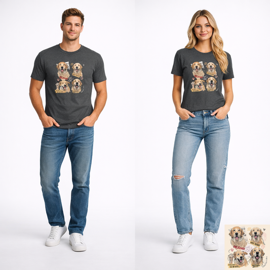 Labrador Retriever Mood Sketch T-Shirt | Eco-Limited