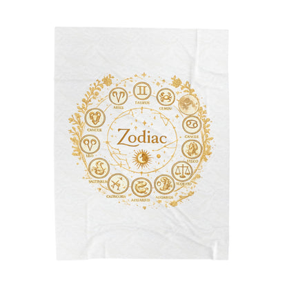 Golden Zodiac Astrology Blanket | Eco-Limited