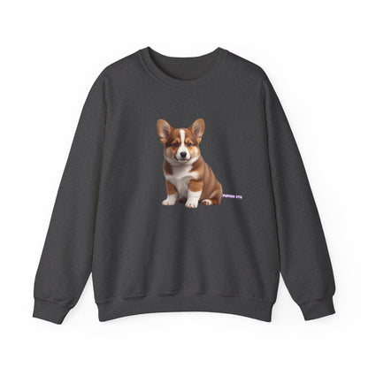 Corgi Puppy Graphic Sweatshirt|Eco-Friendly - Limited