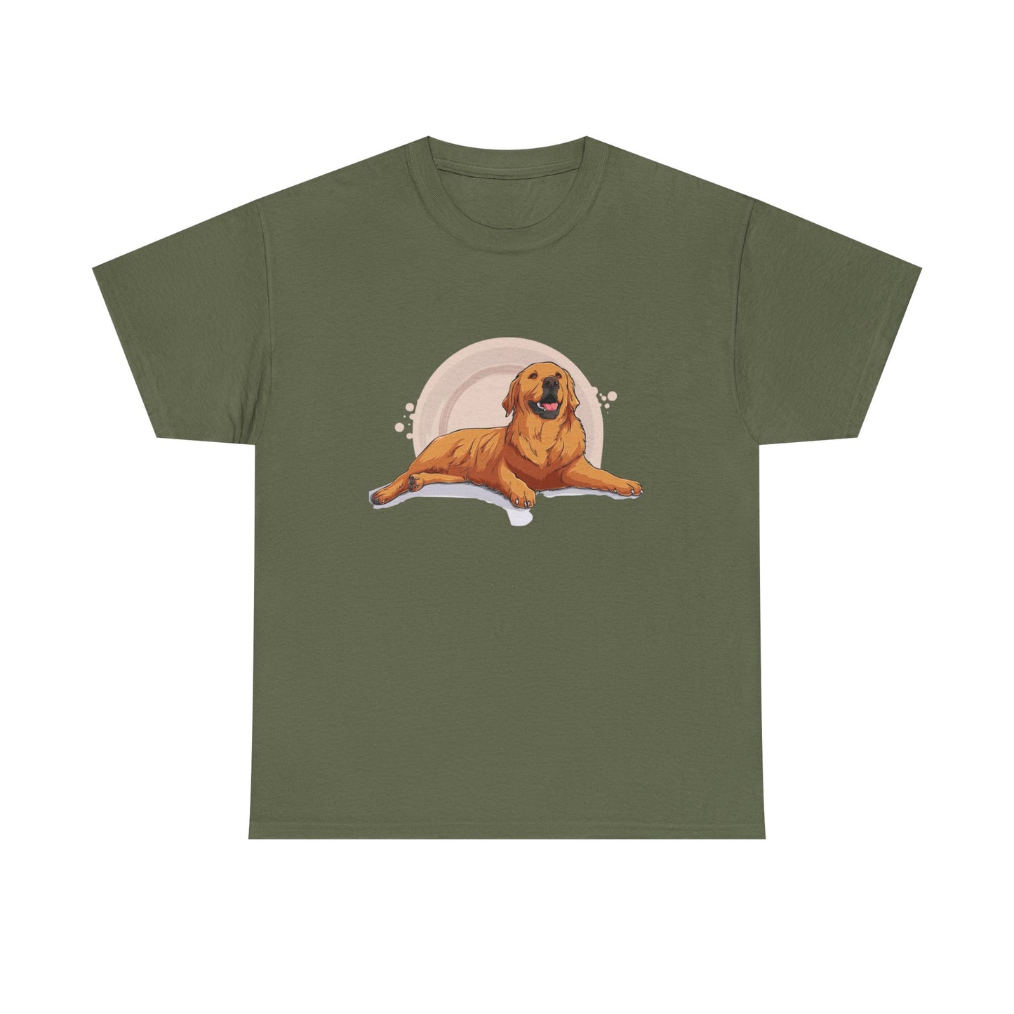 Golden Retriever Graphic Relaxed Tee|Eco-Friendly - Limited
