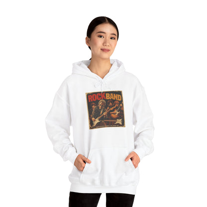 Rock Band Vintage Collage Hoodie | Eco-Limited