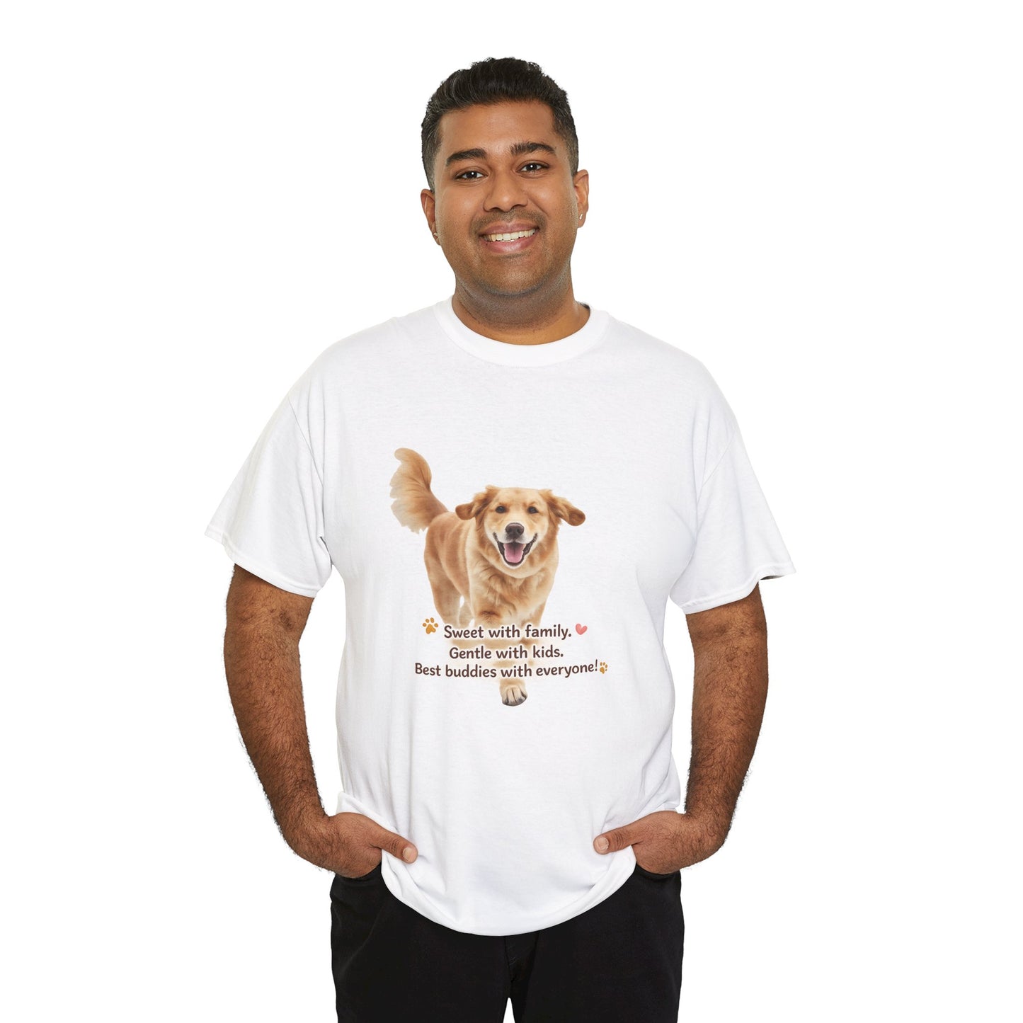 Golden Buddy Character T-Shirt | Eco-Limited