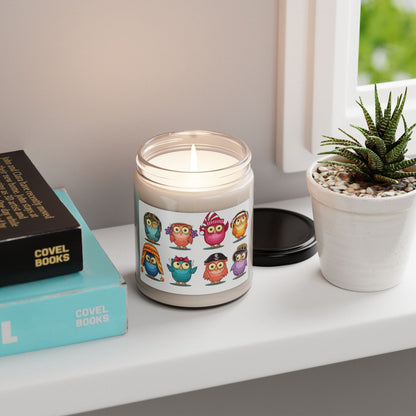 Cute Owl Scented Soy Organic Candle