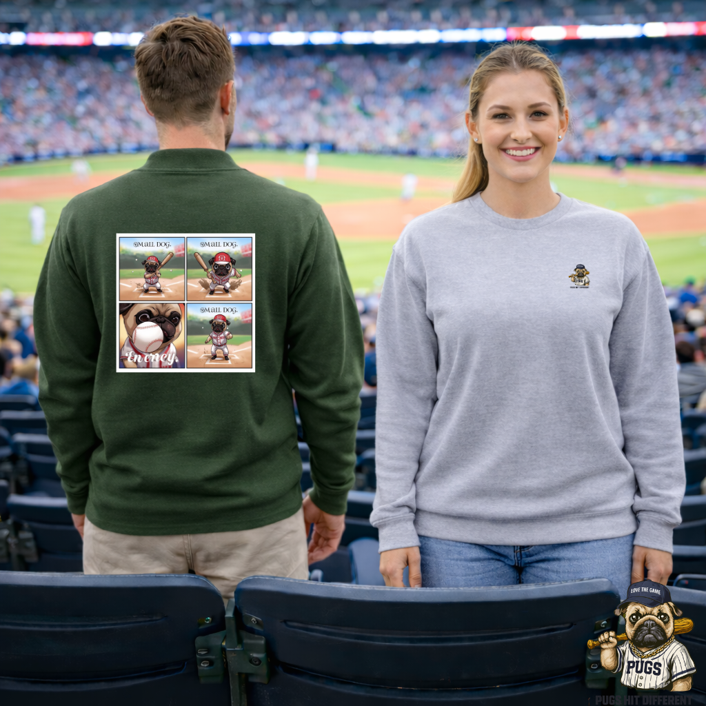 Small Dog Big Attitude Crewneck Sweatshirt | Eco-Limited