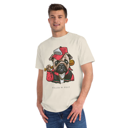 Organic Gangster Pug T-Shirt | Organic-Limited