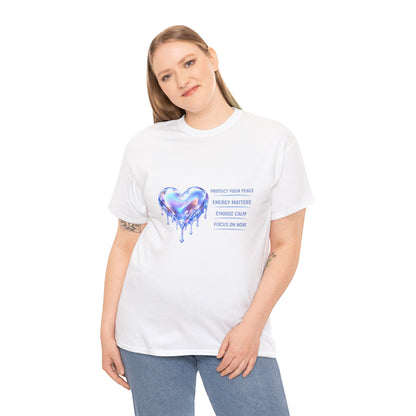 Protect Your Peace Heart T-Shirt | Eco-Limited
