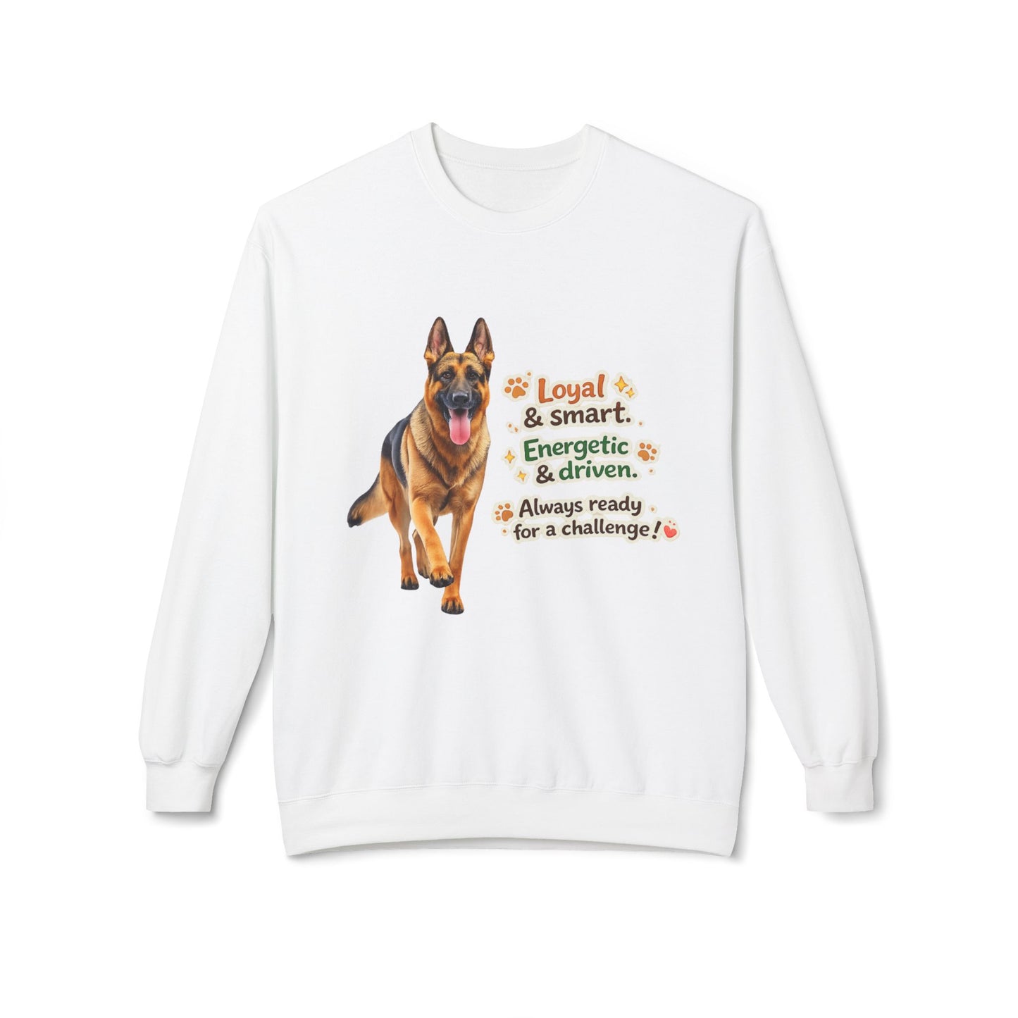 German Shepherd Character Sweatshirt | Eco-Limited
